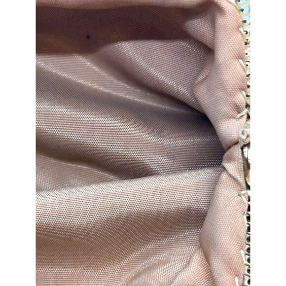 Whiting & Davis Purse Gold Mesh Evening Bag 3.5 in X 5.5 in Made in USA Vintage - Picture 14 of 16